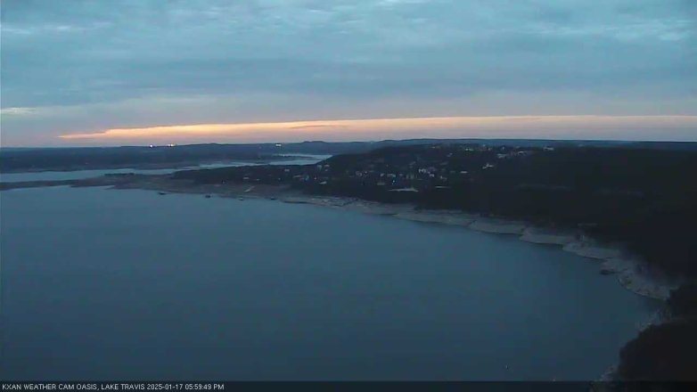Lake Travis webcam, January 17, 2025 6:00 PM CT