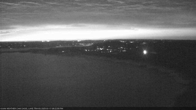 Lake Travis webcam, January 17, 2025 6:25 PM CT