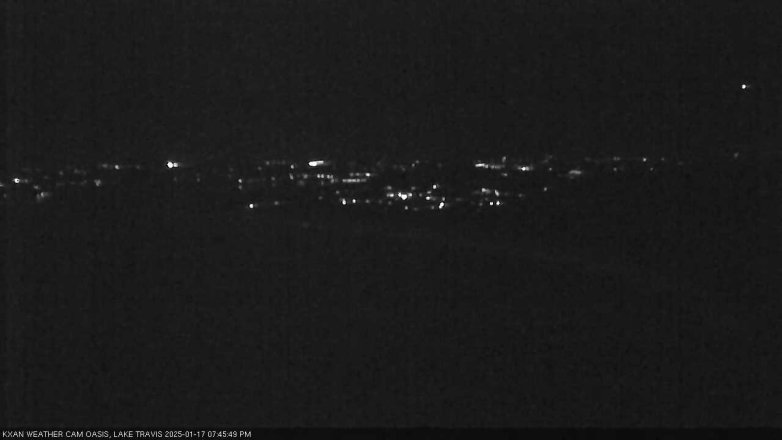Lake Travis webcam, January 17, 2025 7:45 PM CT