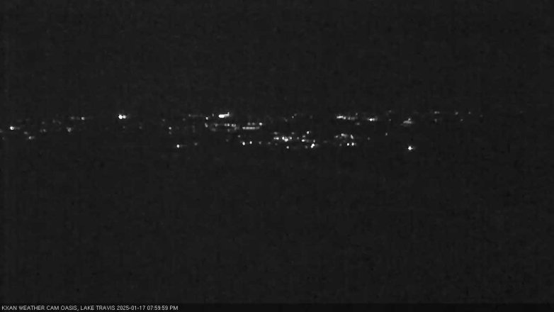 Lake Travis webcam, January 17, 2025 8:00 PM CT