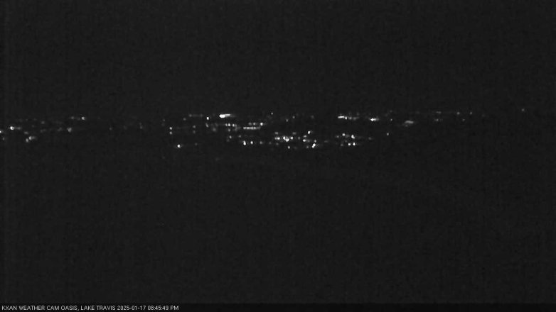 Lake Travis webcam, January 17, 2025 8:45 PM CT