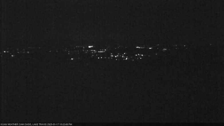 Lake Travis webcam, January 17, 2025 10:25 PM CT
