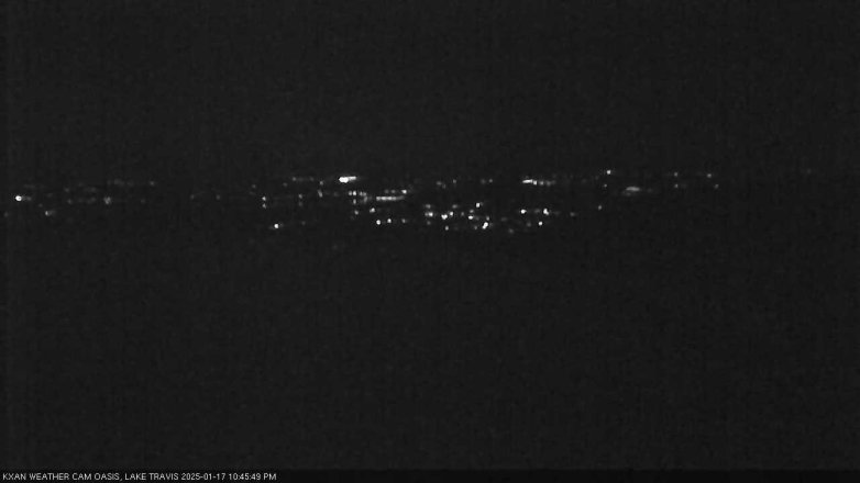Lake Travis webcam, January 17, 2025 10:45 PM CT