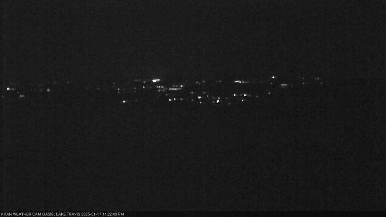 Lake Travis webcam, January 17, 2025 11:25 PM CT