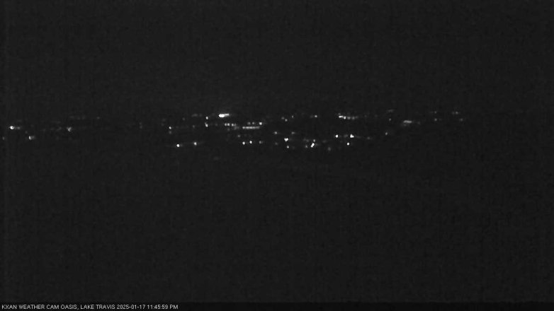 Lake Travis webcam, January 17, 2025 11:45 PM CT