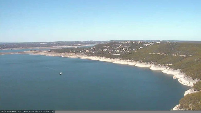 Lake Travis webcam, January 18, 2025 11:45 AM CT