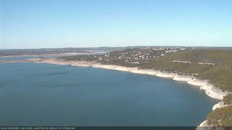 Lake Travis webcam, January 18, 2025 12:00 PM CT