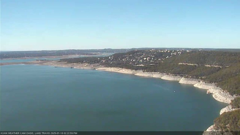 Lake Travis webcam, January 18, 2025 2:25 PM CT