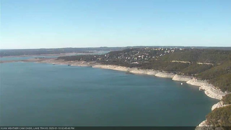 Lake Travis webcam, January 18, 2025 2:45 PM CT
