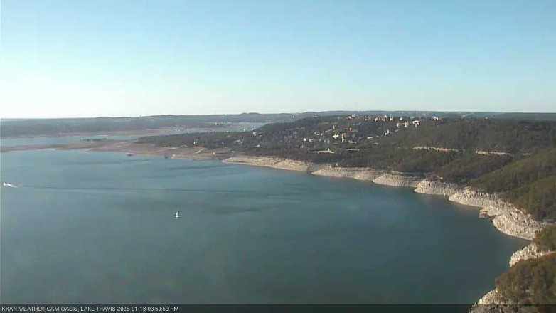 Lake Travis webcam, January 18, 2025 4:00 PM CT
