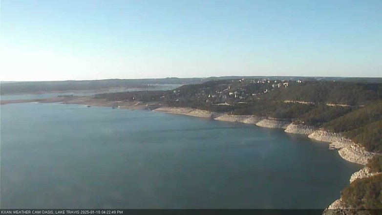 Lake Travis webcam, January 18, 2025 4:25 PM CT