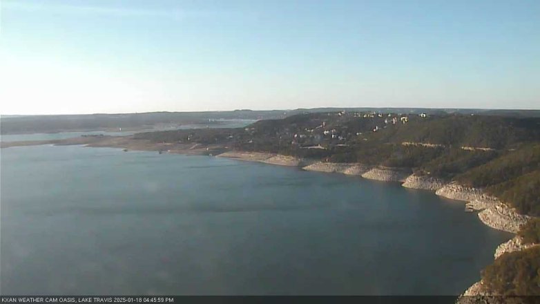 Lake Travis webcam, January 18, 2025 4:45 PM CT