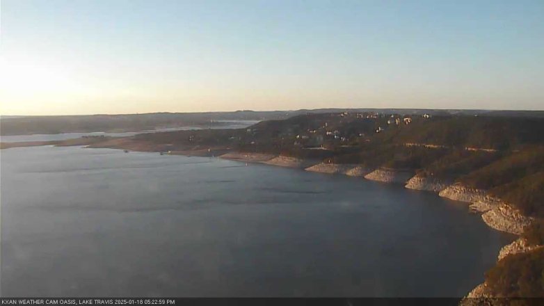 Lake Travis webcam, January 18, 2025 5:25 PM CT