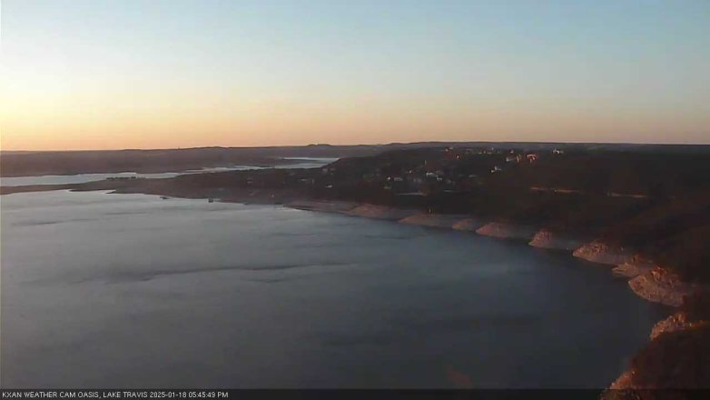 Lake Travis webcam, January 18, 2025 5:45 PM CT