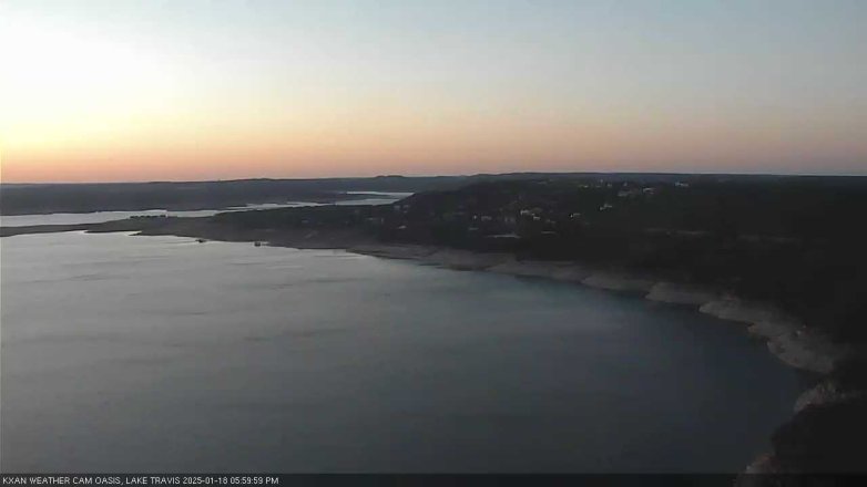 Lake Travis webcam, January 18, 2025 6:00 PM CT