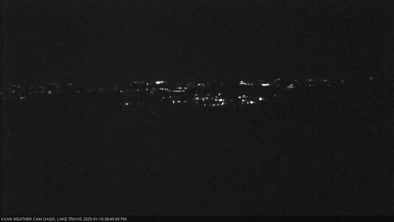 Lake Travis webcam, January 18, 2025 8:45 PM CT