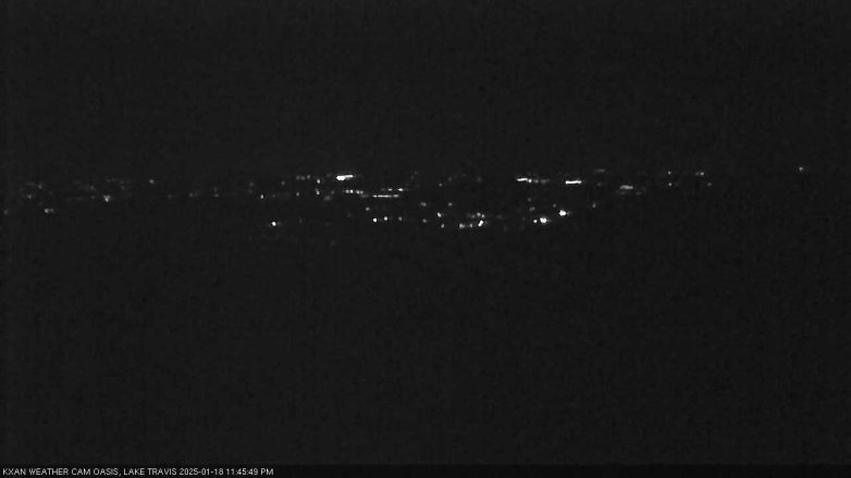 Lake Travis webcam, January 18, 2025 11:45 PM CT