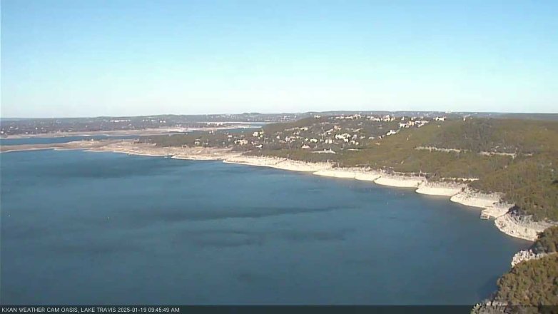 Lake Travis webcam, January 19, 2025 9:45 AM CT