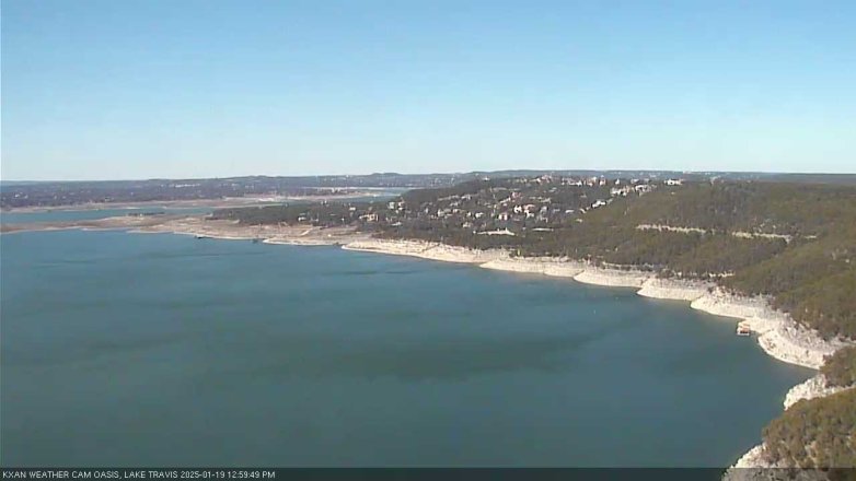 Lake Travis webcam, January 19, 2025 1:00 PM CT