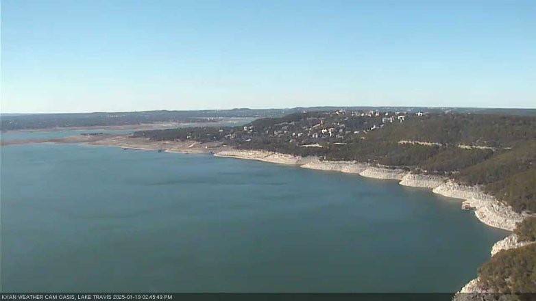 Lake Travis webcam, January 19, 2025 2:45 PM CT