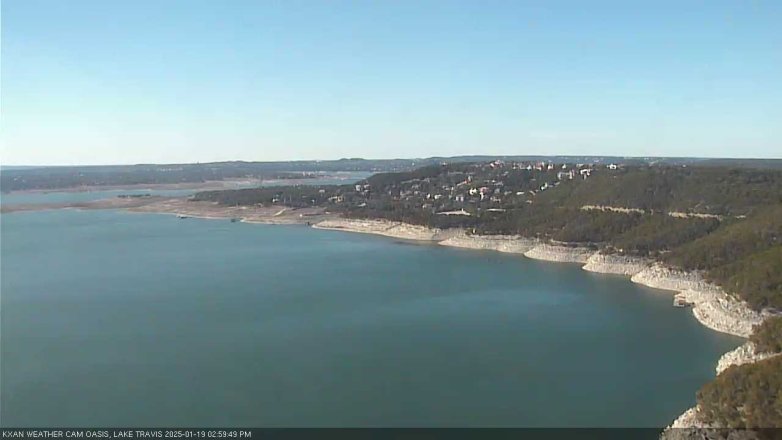 Lake Travis webcam, January 19, 2025 3:00 PM CT
