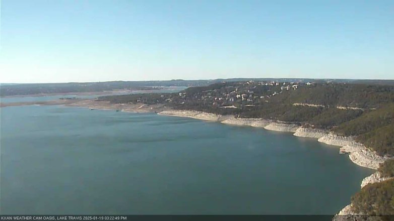 Lake Travis webcam, January 19, 2025 3:25 PM CT