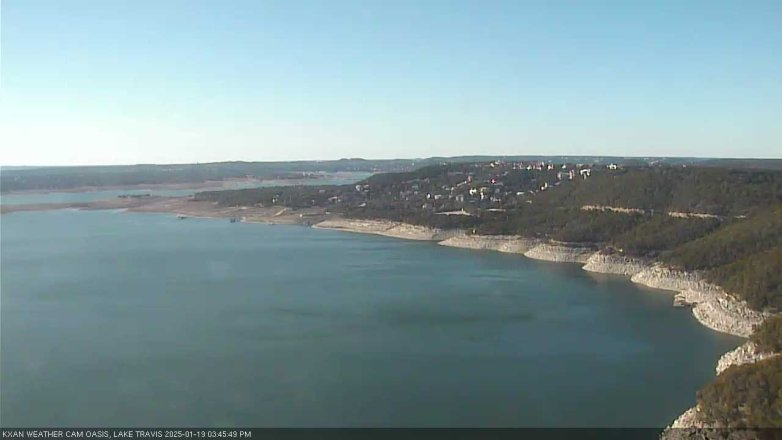 Lake Travis webcam, January 19, 2025 3:45 PM CT