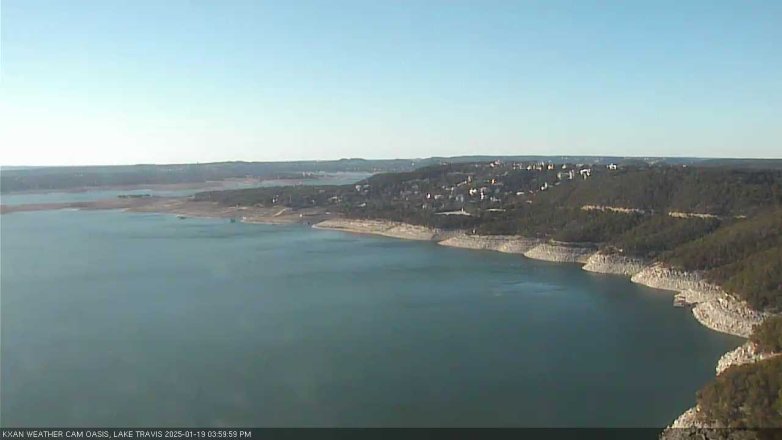 Lake Travis webcam, January 19, 2025 4:00 PM CT