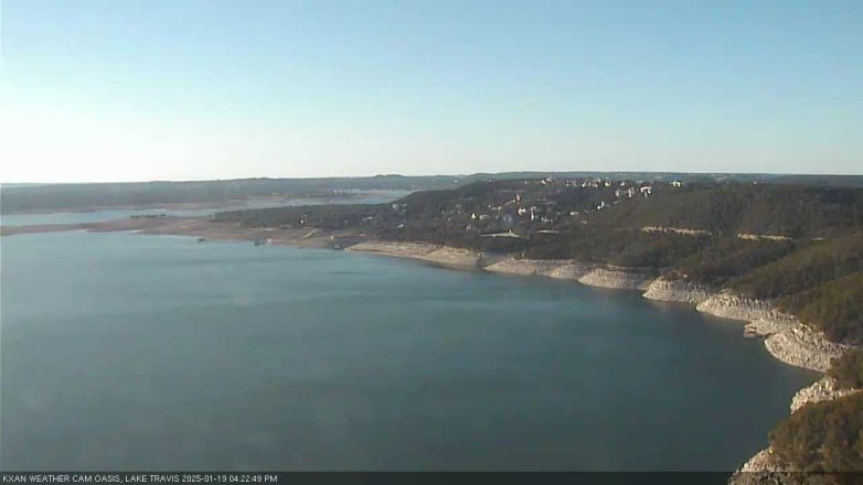 Lake Travis webcam, January 19, 2025 4:25 PM CT