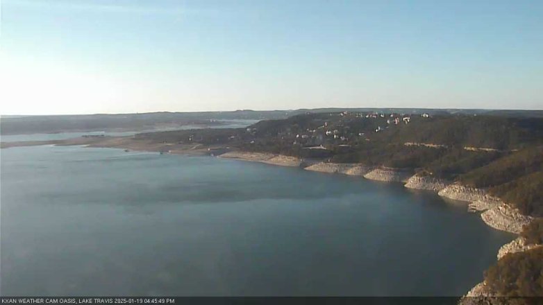 Lake Travis webcam, January 19, 2025 4:45 PM CT