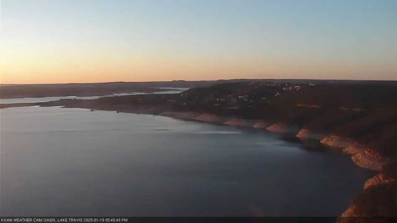 Lake Travis webcam, January 19, 2025 5:45 PM CT