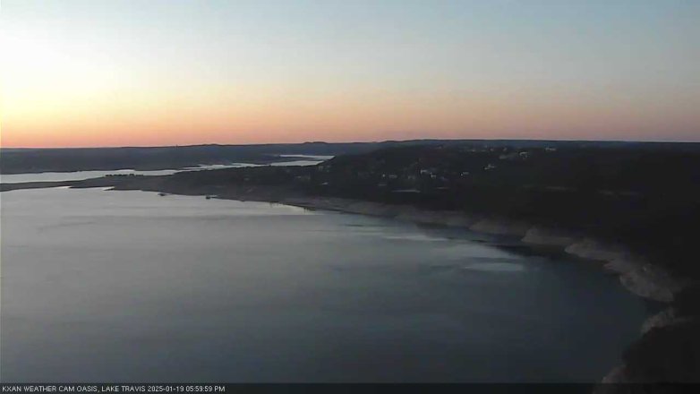 Lake Travis webcam, January 19, 2025 6:00 PM CT