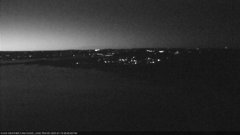 Lake Travis webcam, January 19, 2025 6:45 PM CT