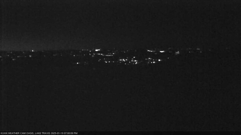 Lake Travis webcam, January 19, 2025 7:00 PM CT
