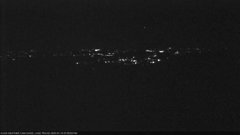 Lake Travis webcam, January 19, 2025 8:00 PM CT