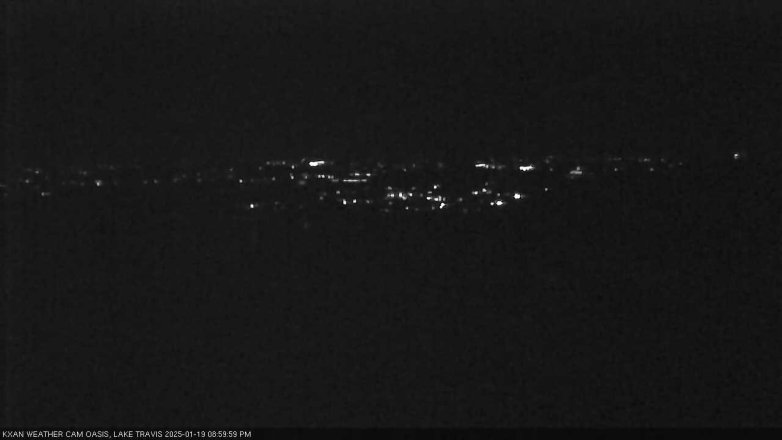 Lake Travis webcam, January 19, 2025 9:00 PM CT