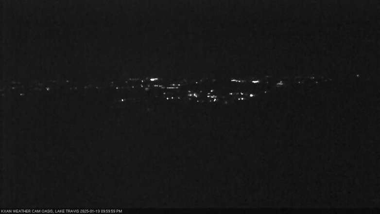 Lake Travis webcam, January 19, 2025 10:00 PM CT