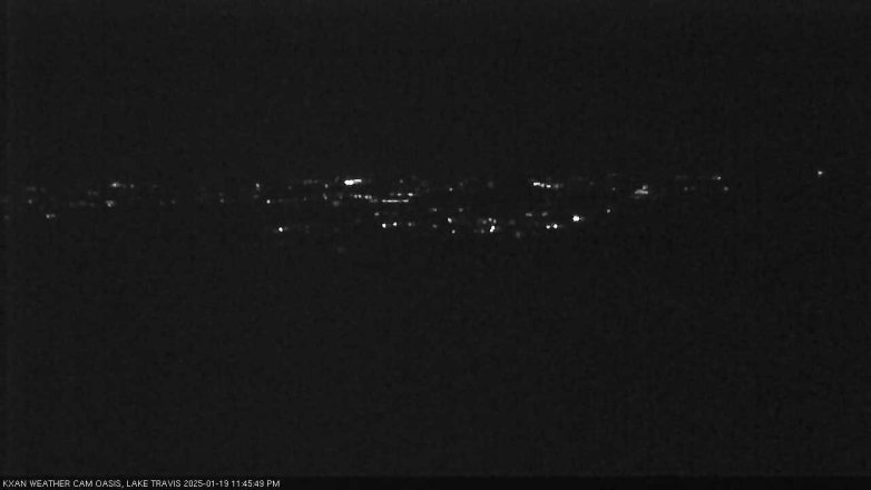 Lake Travis webcam, January 19, 2025 11:45 PM CT