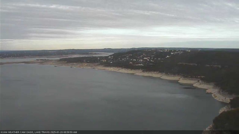 Lake Travis webcam, January 20, 2025 9:00 AM CT