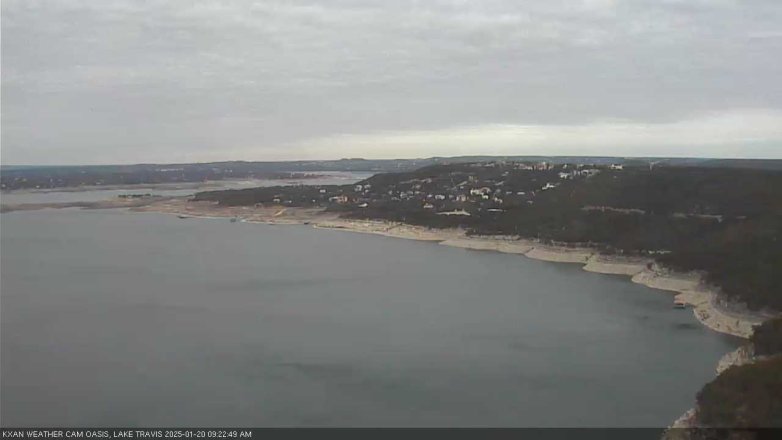 Lake Travis webcam, January 20, 2025 9:25 AM CT