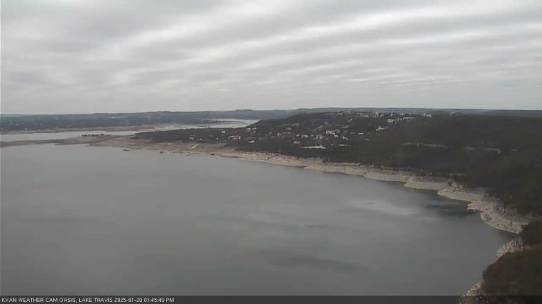 Lake Travis webcam, January 20, 2025 1:45 PM CT