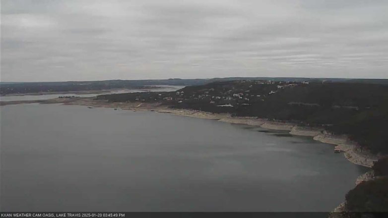 Lake Travis webcam, January 20, 2025 3:45 PM CT