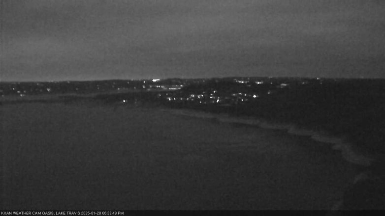 Lake Travis webcam, January 20, 2025 6:25 PM CT