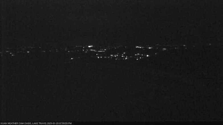 Lake Travis webcam, January 20, 2025 8:00 PM CT