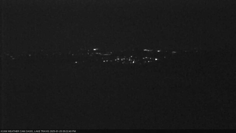 Lake Travis webcam, January 20, 2025 9:25 PM CT