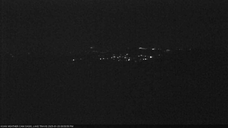 Lake Travis webcam, January 20, 2025 10:00 PM CT