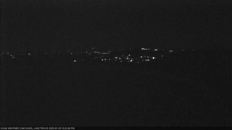 Lake Travis webcam, January 20, 2025 10:25 PM CT