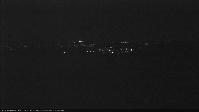 Lake Travis webcam, January 20, 2025 10:45 PM CT