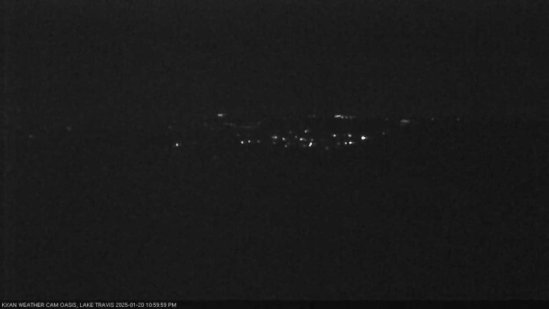 Lake Travis webcam, January 20, 2025 11:00 PM CT