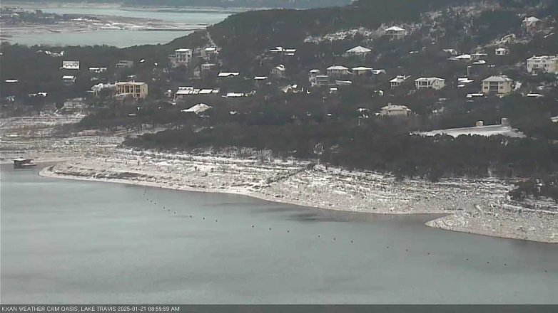 Lake Travis webcam, January 21, 2025 9:00 AM CT